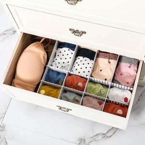 Clothing Organizer Modular Dividers Flexible Storage Drawer Organizers For Socks Underwear Rectangular PP Material Standing Type - Product Image 2