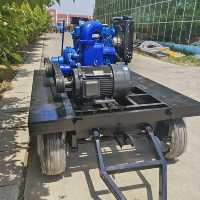 Pompa Drainase Air Bergerak dengan Mesin Diesel, Pompa Self Priming Serbaguna, Tekanan Kepala Pompa 14 Meter, Laju Alir 300