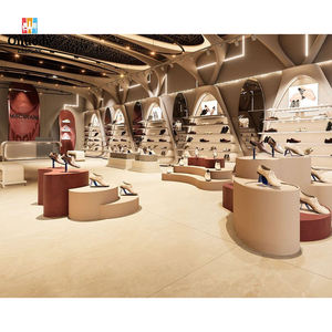 Fashion Shoe Display Racks | <b>Wall</b>-Mounted Shoe <b>Cabinets</b> & Sneaker Island Stand | Custom Retail Fixtures Factory - Product Image 3