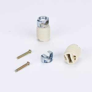 Soporte de luz de cerámica de diente completo <span class=keywords><strong>G9</strong></span>, portalámparas de pie de cerámica en espiral halógena de baja presión y alta temperatura - Product Image 4