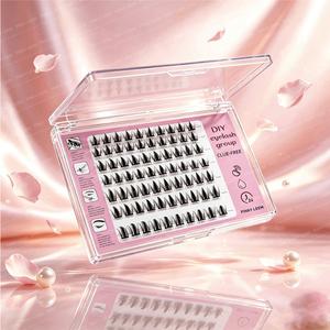 No <b>Glue</b> Needed Reusable 20 Pairs Press on False Eyelashes Natural Look Cluster <b>Lashes</b> for Quick Morning Makeup - Product Image 2