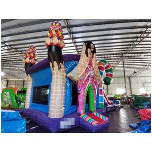 Precio de Fábrica: Castillo Hinchable Comercial de Doble Carril 5 en <span class=keywords><strong>1</strong></span> con Tobogán, <span class=keywords><strong>Piscina</strong></span> y Área de Juegos Húmedo/Seco para Niños - Product Image 4