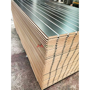 Étagères murales à lamelles de taille personnalisée pour le magasin de détail Panneaux de fibres Panneaux muraux à lamelles en bois E0/E1 Papier mélamine MDF pour supermarché - Product Image 5