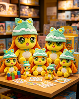 Boneka Plushie Kustom Berbentuk Hantu Kuning untuk Hadiah Anak dan Pajangan Toko