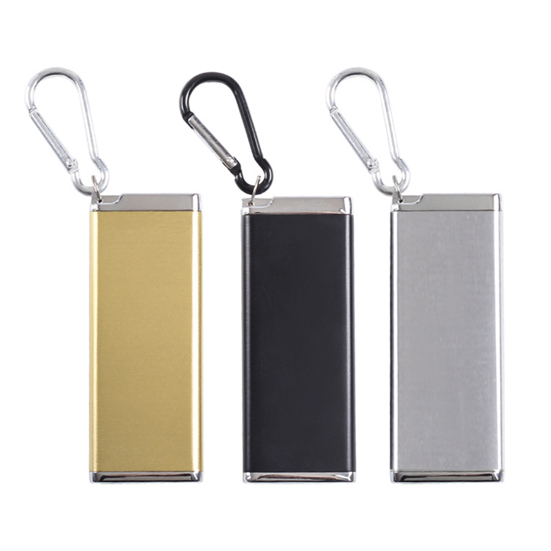 ZXPYN SchlüSselanhäNger Zigarettenetui 2pcs Zigarettenet Mini Zigarettenetui Aus Aluminium Halterung FüR MäNner Wasserdicht Tasche Rund Zigaretten Box