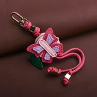 Porte-clés en cuir PU personnalisé en gros, motif animal (papillon, abeille, coccinelle), breloque de sac, mini porte-monnaie 3D, accessoire de sac à main, cadeau