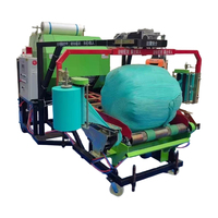 Machine à ensiler et à emballer le foin électrique compacte, avec film scellé pour la ferme, entièrement automatique et à haute efficacité