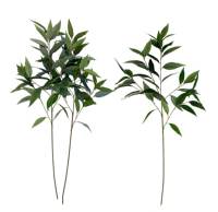 Faux brindille d'eucalyptus vert de 100 cm, en plastique durable, résistante à l'eau, à longue tige, pour remplissage de vase, décoration de table événementielle, accessoire de photographie