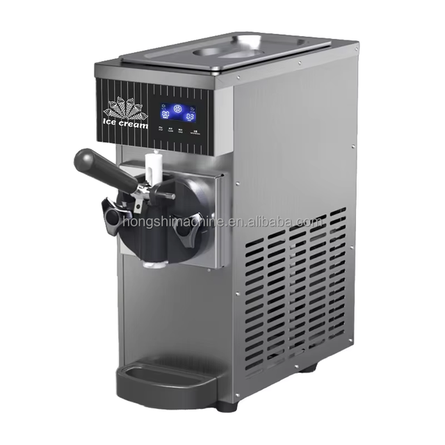 Commercial Soft Ice Cream Machine, Single Flavor Small Ice Cream Machine, Fully Automatic Ice Cream Machine
