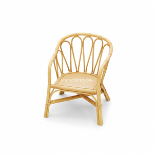 เก้าอี้หวายเด็กทำมือสไตล์โมเดิร์นขายส่ง - ทนทานและปลอดภัยสำหรับใช้ในห้องครัว ห้องนอน ห้องนั่งเล่น และกลางแจ้ง - Product Image 1