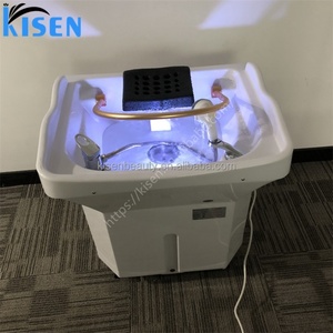Máquina de Salón Kisen: Tanque de Agua para Champú con Terapia de Luz Colorida, Circulación de Agua Fumigada, Lavabo Portátil Removible con Calentador - Product Image 6
