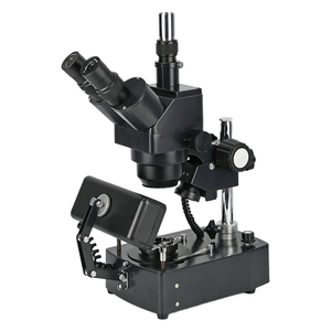 ASZ-ZT5 <span class=keywords><strong>Zoom</strong></span> <span class=keywords><strong>10X</strong></span>-<span class=keywords><strong>40X</strong></span> Trinoculaire Stéréo Microscope LED pour Bijoux Gemological Dark Field Examen Diamant Pierres Précieuses Analyse - Product Image 1