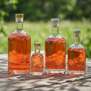 Bouteille en verre nordique à fond épais transparente de 500 ml, 700 ml, 750 ml avec étiquette autocollante imprimée pour Tequila, Whisky, Gin, <span class=keywords><strong>Vodka</strong></span> - Product Image 3