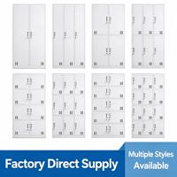 Casier métallique à 6 portes pour personnel, armoire de rangement pour dortoir, casier à vêtements en acier, OEM disponible pour projets scolaires, vente en gros