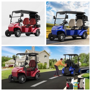Voiturette de <span class=keywords><strong>golf</strong></span> électrique monoplace ou biplace 1500W, véhicule de tourisme 50-70km/h, autonomie 90km, véhicule à quatre roues pour diverses occasions - Product Image 3