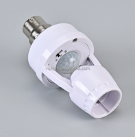 Interruptor con Sensor de Movimiento PIR Infrarrojo, Portalámparas E27