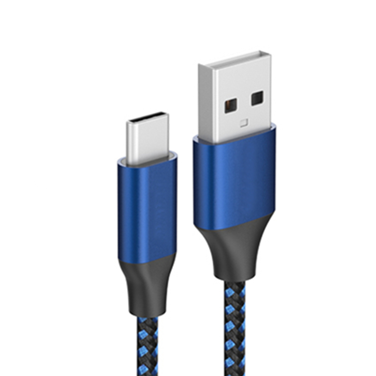 Популярный нейлоновый Плетеный зарядный usb-кабель типа c для телефона, оплетка usb-кабеля типа c, 1 м, 2 м, Пользовательский логотип, 3 А, usb-кабель для быстрой зарядки