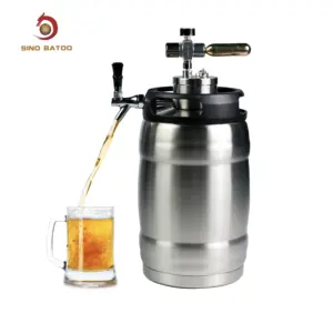 Dispensador de barriles de <span class=keywords><strong>cerveza</strong></span> de <span class=keywords><strong>5</strong></span> <span class=keywords><strong>litros</strong></span> portátil de acero inoxidable Home Brew - Product Image 2