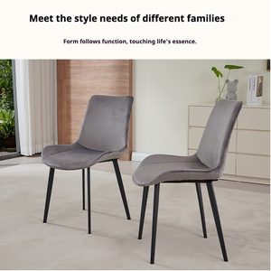 Table de salle à manger en quartzite 1,8 m 6 places, style minimaliste noir, or et marron, résistante aux taches, facile à nettoyer, ensemble table et chaises pour restaurant - Product Image 2