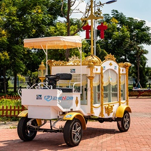 Factory Customized Vintage White Coffin Carriage Horse Wagon Antique Horse Drawn Buggy Electric Funeral Horse Hearse - Product Image 5