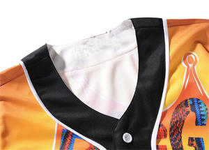 Camisetas de béisbol en blanco lisas personalizadas de alta calidad para sublimación - Product Image 3