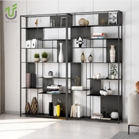 IULTRA Étagère de bureau autoportante double face personnalisée, design haut avec étagères ouvertes pour bureau à domicile – Moderne, écologique, grande taille