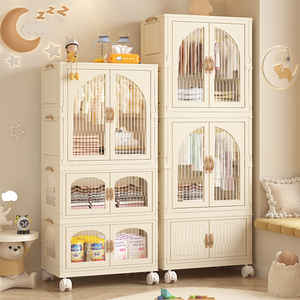 <span class=keywords><strong>Armadio</strong></span> Pieghevole Industriale Moderno Organizzatore per Vestiti dei Bambini Guardaroba Portatile in Plastica per Neonati - Product Image 1