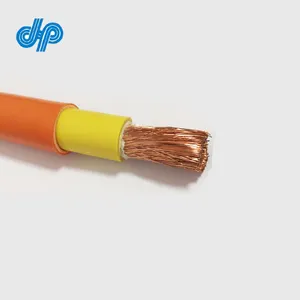 Conducteur De Cuivre Flexible TPE Isolé Orange PVC Câble De Soudage 1x50mm2