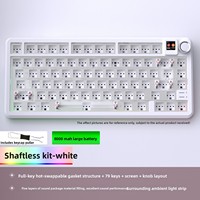 Keyboard Mekanik 101-Tombol DK75PRO Black Cherry Switch Grosir Siap Kirim, PS/2 untuk Layar Tiga Mode