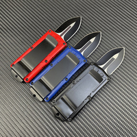 Couteau de survie en plein air avec lame Micro D2, manche en alliage d'aluminium, couteau pliant de poche pour la défense personnelle, couteau de randonnée EDC tranchant