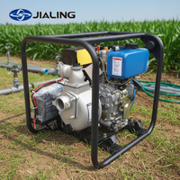 Pompe à eau à moteur diesel Jialing 5HP 173F, modèle JYDP20E, sortie 50, OEM, pour irrigation agricole, avec roues