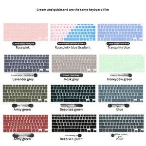 Protecteur de <span class=keywords><strong>clavier</strong></span> <span class=keywords><strong>universel</strong></span> en <span class=keywords><strong>silicone</strong></span> TPU pour MacBook Air M1 M2 M3 M4 Pro, anti-poussière et étanche - Product Image 2