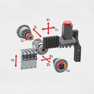 مخرطة CNC للقطع الطولي يانهوا 1125VI معتمدة من CE، آلة صناعية صغيرة متعددة الوظائف مع وظيفة الطحن - Product Image 2