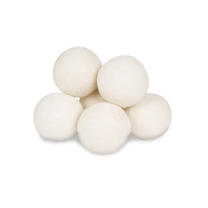 <b>Dryer</b> Fleece <b>Balls</b> Reusable Natural Fabric Softener Wool <b>Balls</b> for <b>Dryer</b> Anti-Static and Baby Safe Save Drying Time - Product Image 1