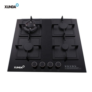Xunda Fabricant Vente en gros de verres ménagers Table de cuisson à gaz 4 brûleurs Cuisine Cuisinière à gaz Cuisinière Plaques de cuisson - Product Image 3