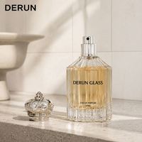 Flacon de parfum vide personnalisé de luxe 100 ml en verre avec atomiseur à fine brume, vente en gros, contenant de parfum de voyage