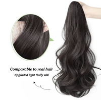Prix de gros Rabos De Cavalos 30 Pouces Extensions de cheveux Extensions de queue de cheval noire Perruque synthétiques Vendeurs de perruques pour femmes