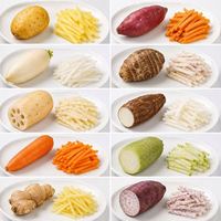 Automatische aardappelreepjes snijmachine, zoete aardappel snijmachine, friet snijapparaat, commerciële voedselverwerkingsmachine