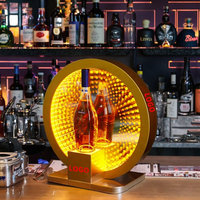 Porte-vin lumineux Rechargeable Bar Bouteille personnalisée Glorifier Affichage Service VIP Présentateur de bouteille LED