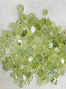 Alta demanda, piedra de cuarzo Prehnita Natural, cabujón suelto, piedras preciosas, corte redondo/ovalado para la fabricación de joyas de la India - Product Image 3
