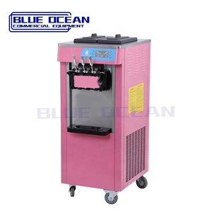 Máquina comercial de helado suave BLUE OCEAN al por mayor, de acero inoxidable, de pie, con tres boquillas, 1800W, para harina. - Product Image 5