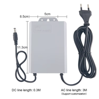 Batterie remplaçable universelle DC 12v Mini UPS adaptateur d'alimentation de secours d'urgence pour caméra en alliage d'aluminium de qualité supérieure