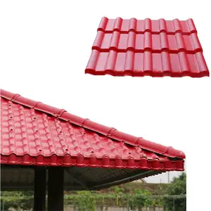 Anti-corrosion flame retardant synthetic resin roof tile asa coated waterproof plastic flat cover sheet roof for house villa