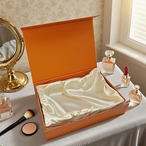 بشعار مخصص فاخر وردي ممغنط قابل للطي صندوق تعبئة 2 سماكة مواد معاد تدويرها للأحذية والملابس الشحن - Product Image 3