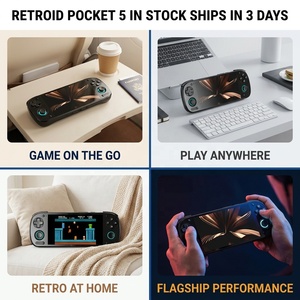 Console de jeu portable <span class=keywords><strong>Retroid</strong></span> <span class=keywords><strong>Pocket</strong></span> 5 RP5 Android 13 Snapdragon865 5,5 pouces AMOLED <span class=keywords><strong>3</strong></span> couleurs en stock Expédition rapide - Product Image 2