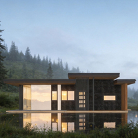 Kit de maisonnette préfabriquée en bois à haute valeur R, écoénergétique, pour villa, studio de jardin, ADU, Airbnb ou maisonnette d'hôtes