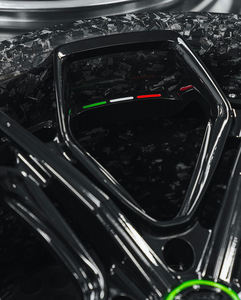 هانروي 23 برميل × × × 23 × 12 لامبورغيني تورس ملمع كربون مزخرف مراكز سوداء عجلات مصنوعة في الصين - Product Image 5