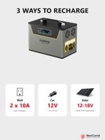 Centrale Électrique Portable OEM 1500W/2000W 1510Wh, Générateur Solaire à Onde Sinusoïdale Pure pour Camping, Voyage, VR et Secours d'Urgence 220V
