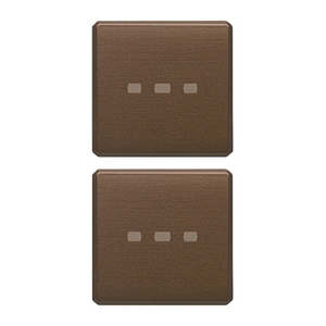 Neutral Flat Keys Bronze Illumination 3.5x1.5cm Wall <b>Switches</b> - Product Image 1