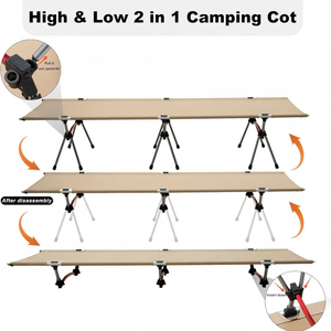 Lit <span class=keywords><strong>de</strong></span> camp pliable portable d'extérieur, équipement <span class=keywords><strong>de</strong></span> camping, lit <span class=keywords><strong>de</strong></span> <span class=keywords><strong>couchage</strong></span> <span class=keywords><strong>pour</strong></span> pique-nique, camping, randonnée, intérieur, bureau, randonnée pédestre - Product Image 2